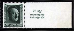 B106a Hitler 1937 Nazi Party Stamp Sheet Single